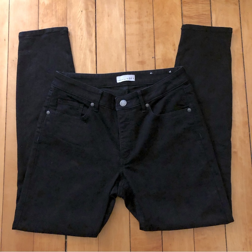LOFT Black Slim Pockets Curvy Skinny Jeans - Size 8 / Size 29